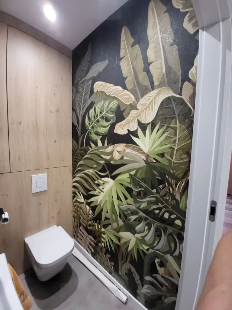 Fototapeta dżungla w łazience
